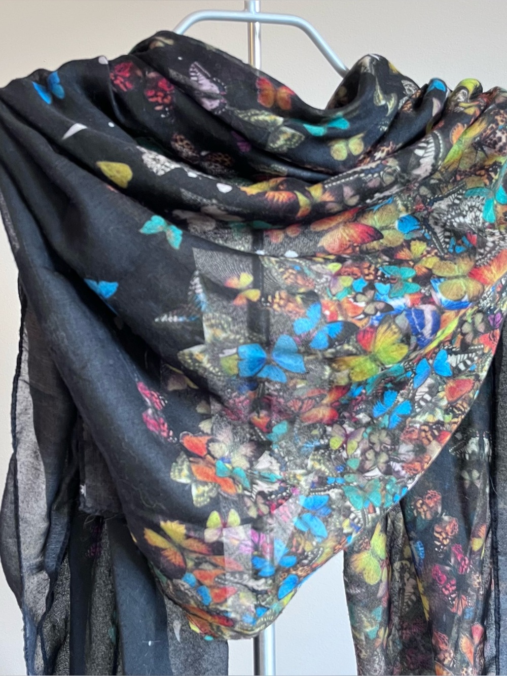 🦋 Zara Square Butterfly Print Scarf